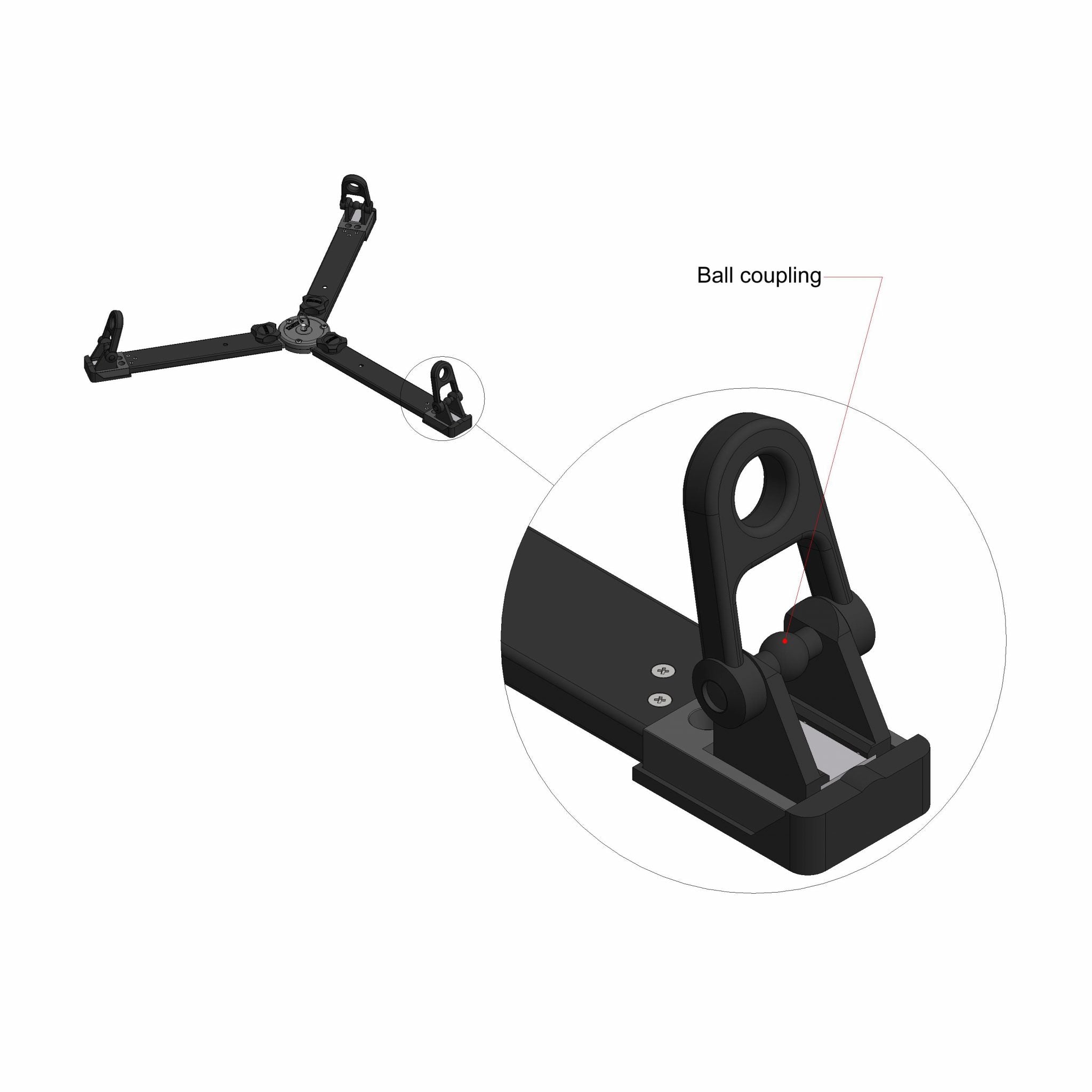Паяк Cartoni S838 GS for Studio Tripods T724