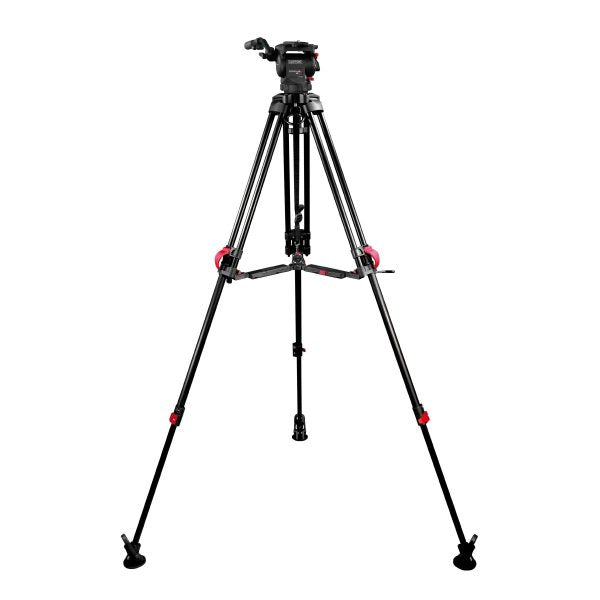 Видеостатив кит Cartoni FOCUS 8 2-St  Red Lock Алуминиев 75mm - среден паяк