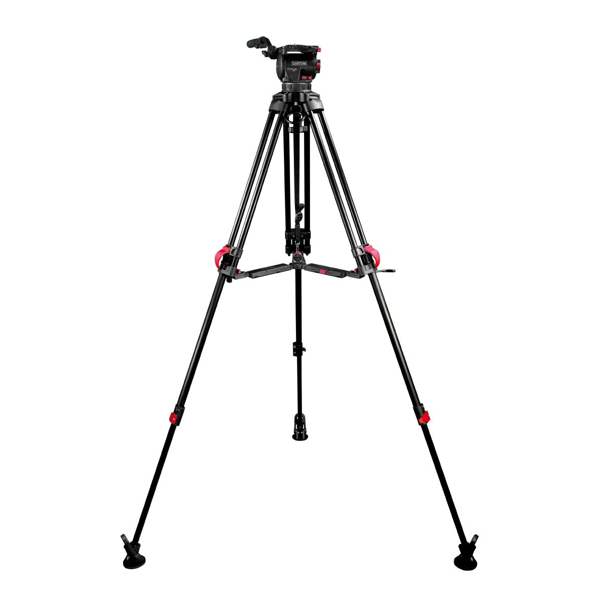 Cartoni FOCUS 10 2-St  Red Lock ALU  System MS 100mm