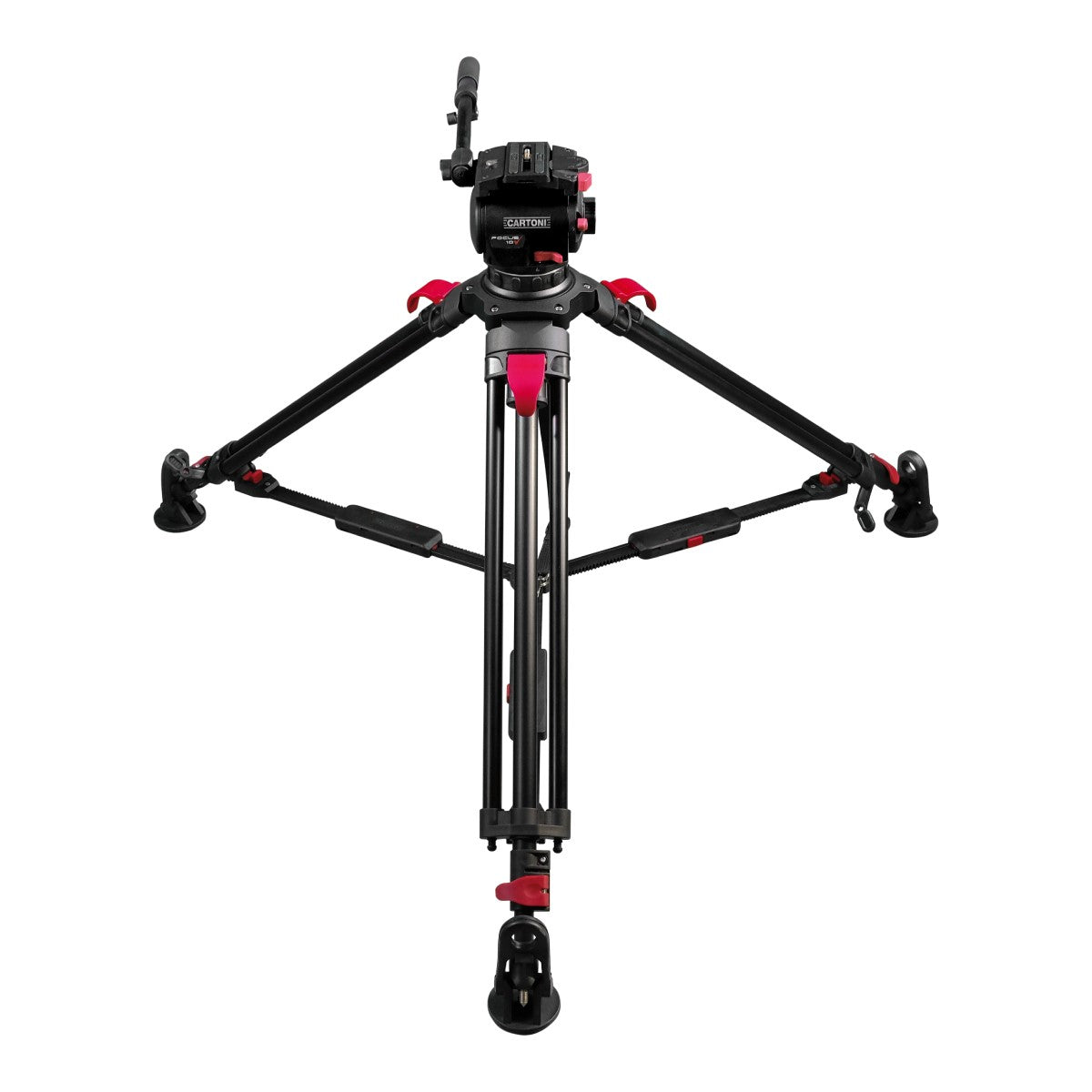 Cartoni FOCUS 10 2-St  Red Lock ALU  System MS 100mm