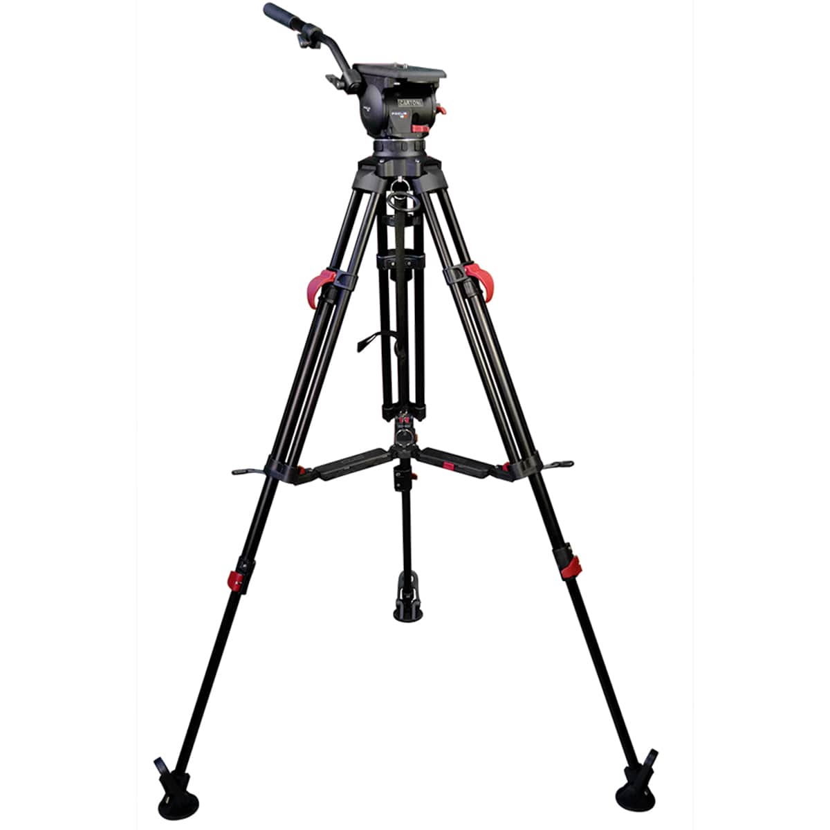 Cartoni FOCUS 12 2-St  Red Lock ALU  System MS 100mm