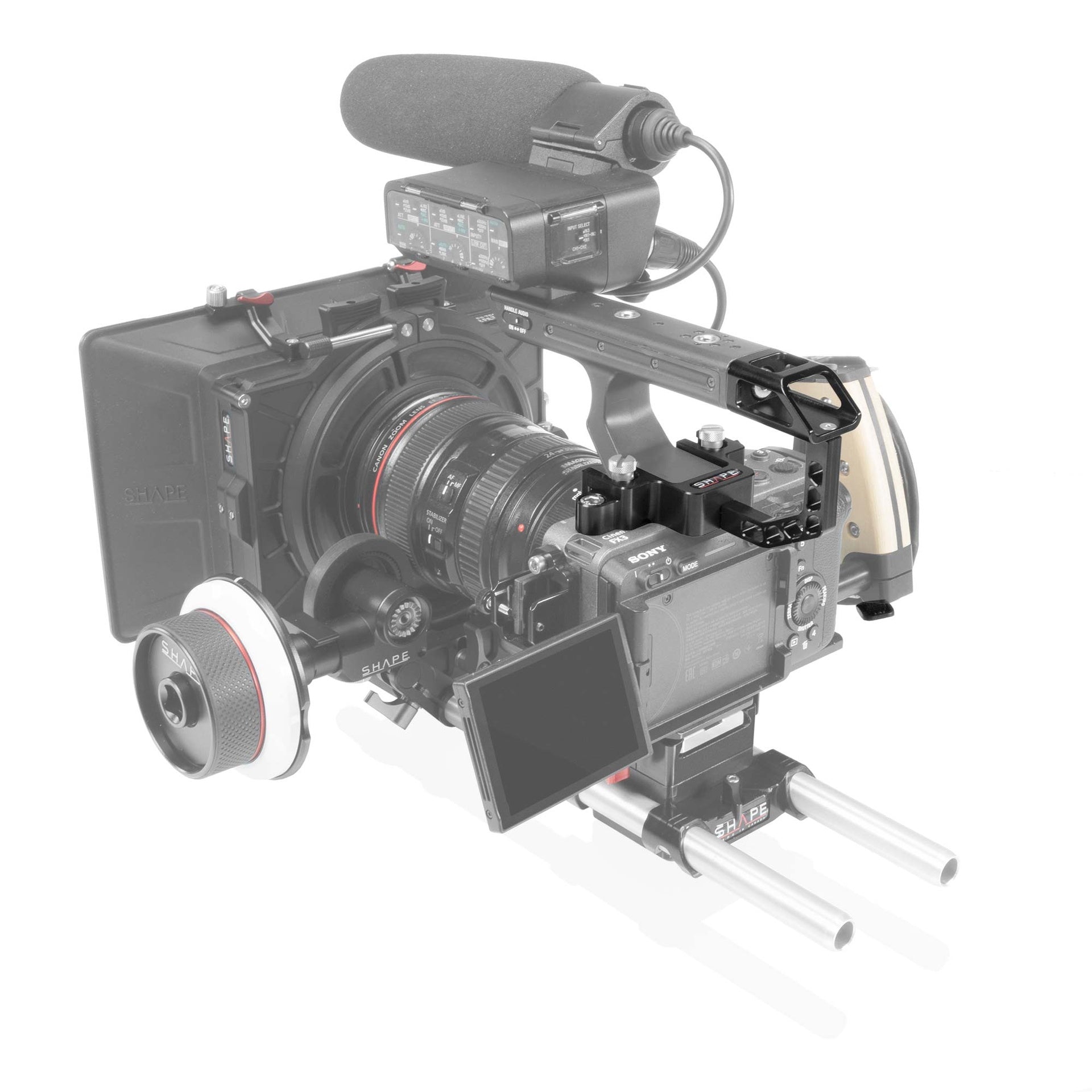 Shape удължение за аудио грип на Sony FX3 и FX30 - шумоизолиращо