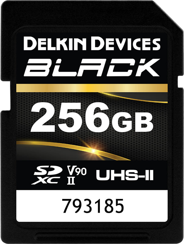 Delkin SDXC BLACK Rugged UHS-II R300/W250 (V90) 256GB (new)