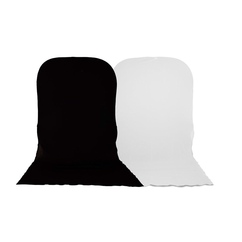 Manfrotto Plain Collapsible 1.8 x 2.15m with Black/White Train