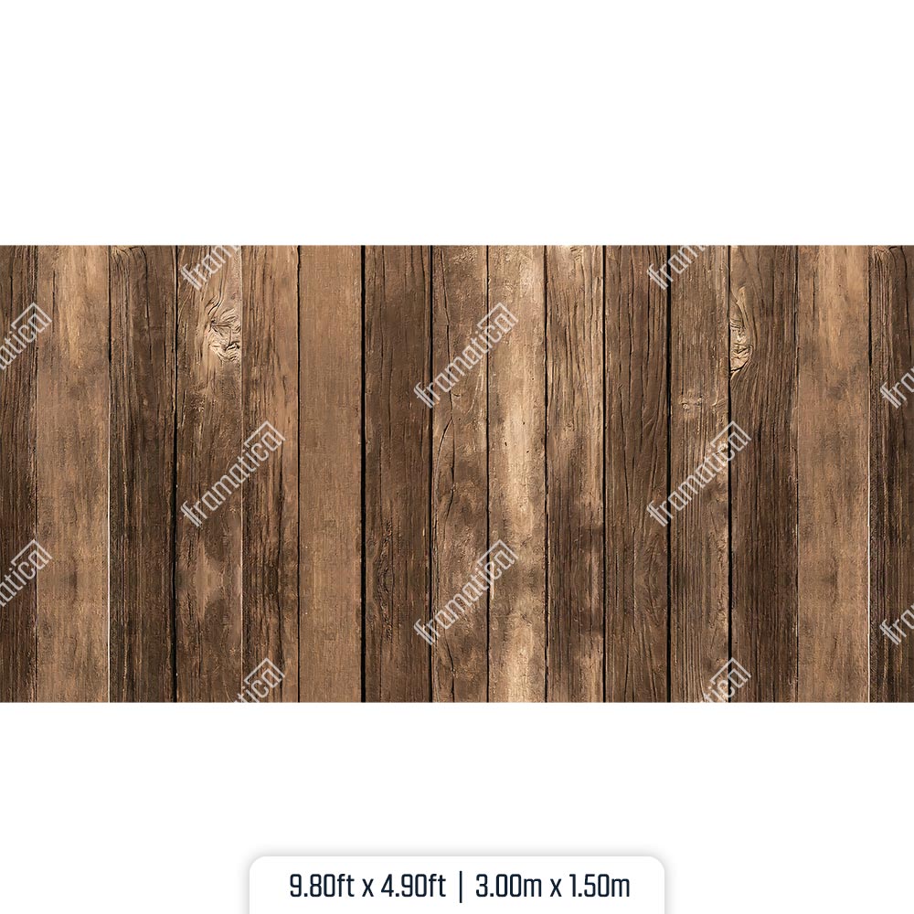 Подова подложка - Natural Brown Wood Plank- Vertical - 3.00m x 1.50m