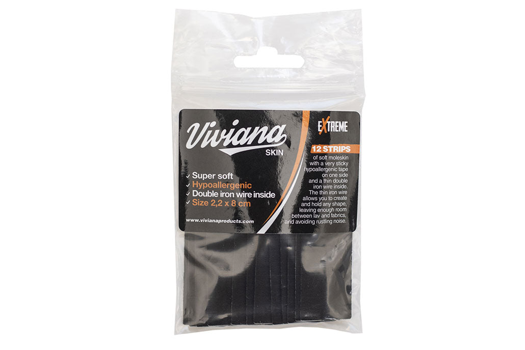 Viviana moleSkin Extreme Skin лента за микрофони тип брошка  (12 бр. в опаковка, черно)
