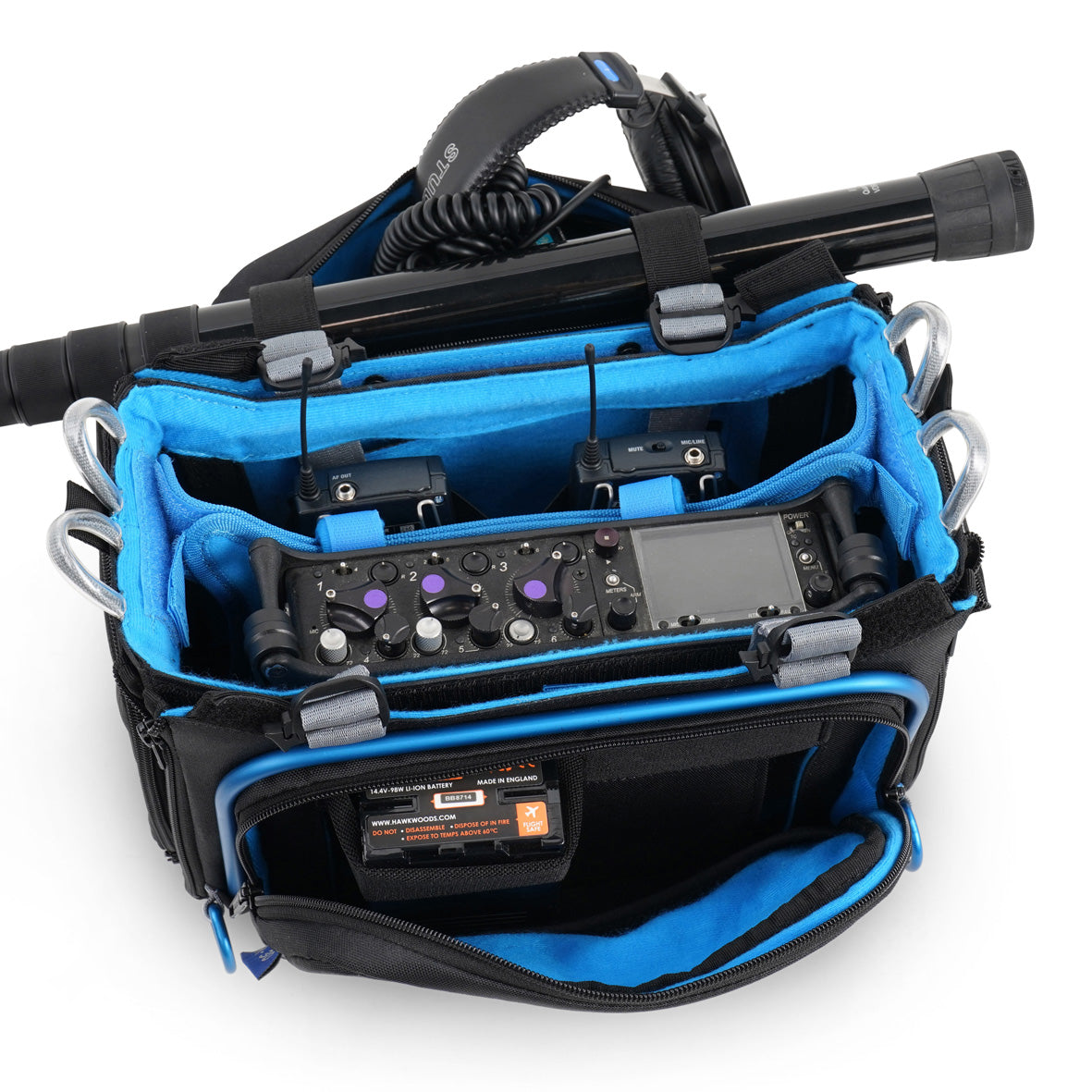 Чанта за аудиооборудване Orca OR-30 за Zaxcom Max; Sound Devices 633, 833, 888 и подобни
