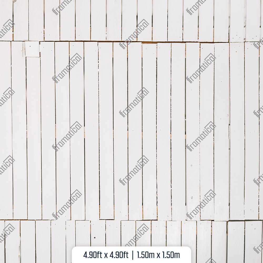 Подова подложка - White Coastal Wood Boardwalk 2 - 1.50m x 1.50m