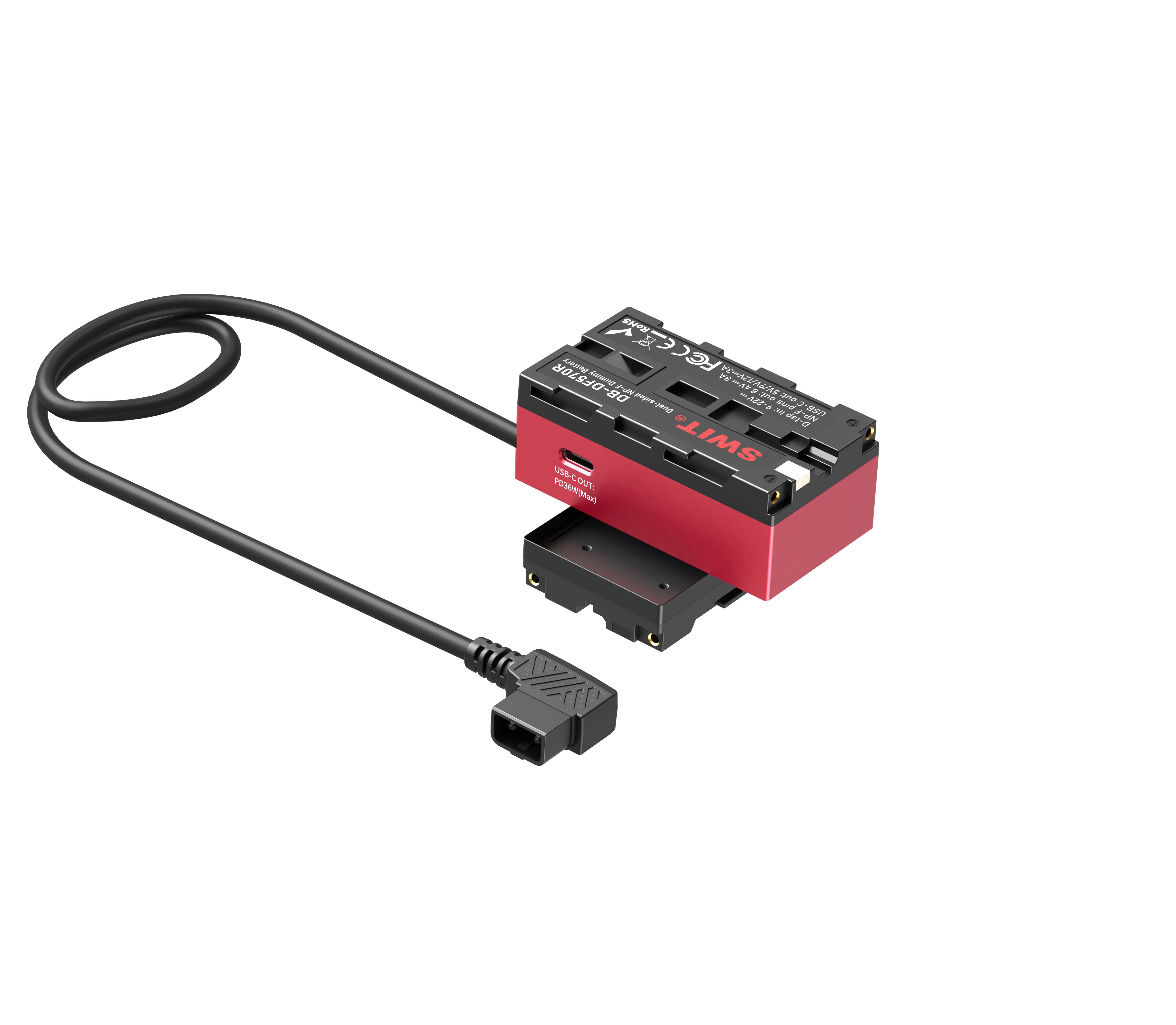 SWIT двустранна въртяща (270°) дъми батерия DB-DF570R с USB-C и D-Tap захранване - за Sony NPF