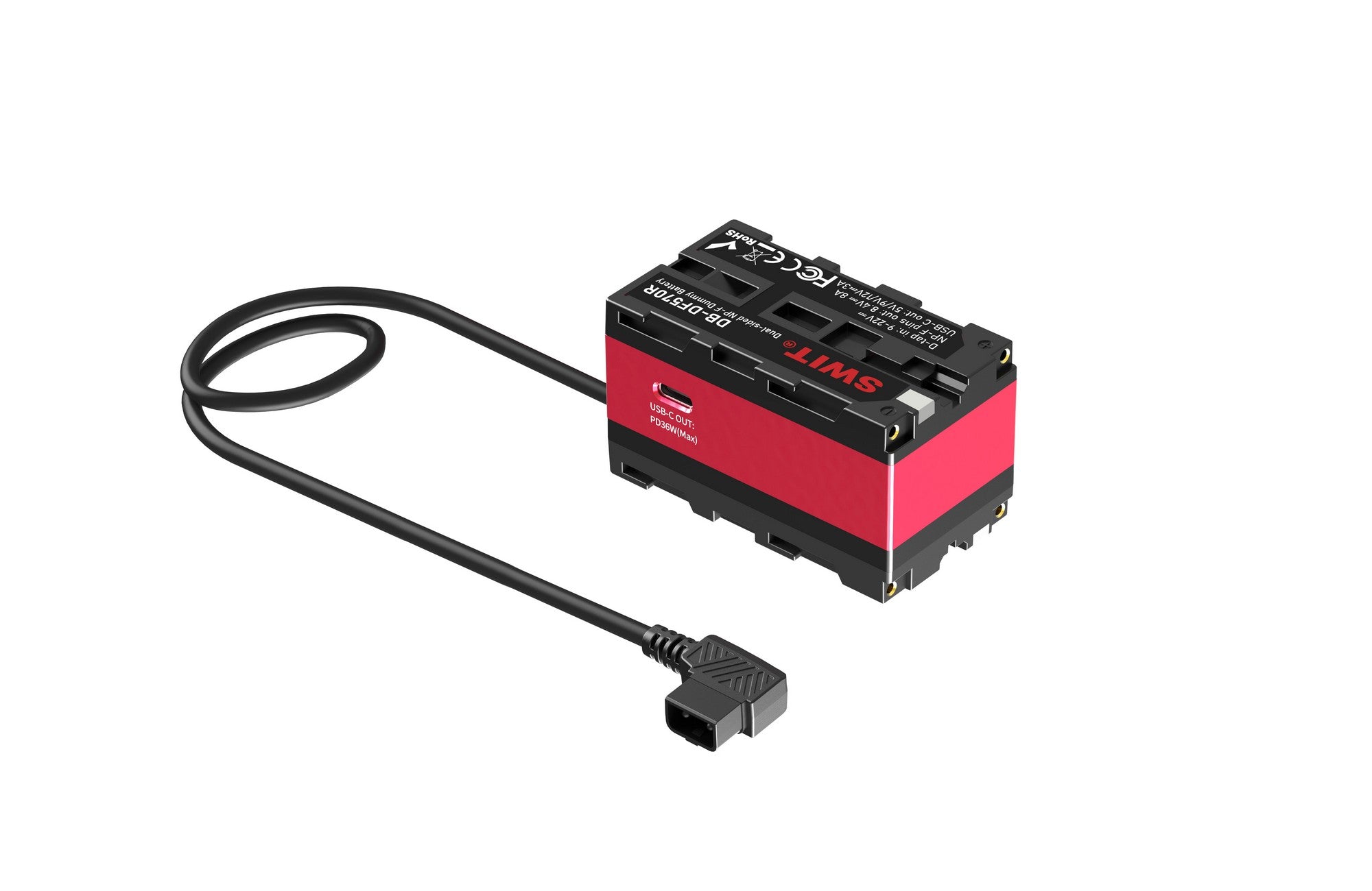 SWIT двустранна въртяща (270°) дъми батерия DB-DF570R с USB-C и D-Tap захранване - за Sony NPF