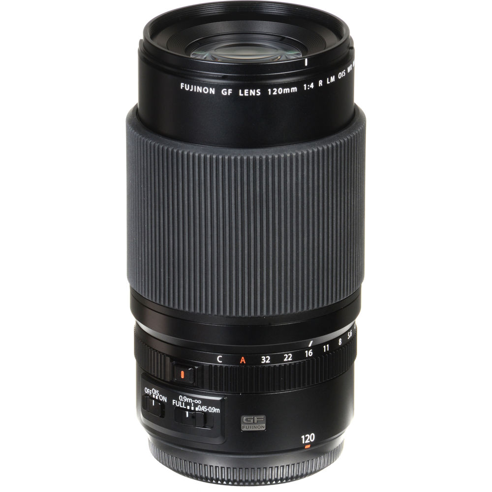 Обектив FUJIFILM GF 120mm f4 Macro R LM OIS WR за средноформатни камери Fujifilm