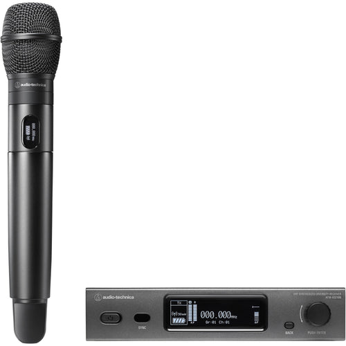 Безжичен с-ма Audio-Technica ATW-3212/C710 FG1 650.000-699.875 MHz - Ръчен микрофон със сменяема капсула и настолен приемник