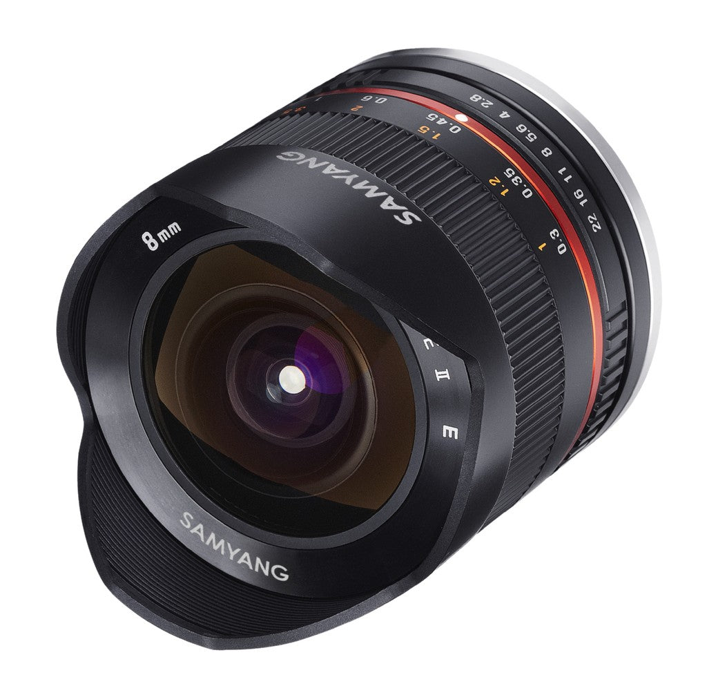 Samyang 8mm f2.8 UMC Fish-Eye II за Fujifilm X (Silver)