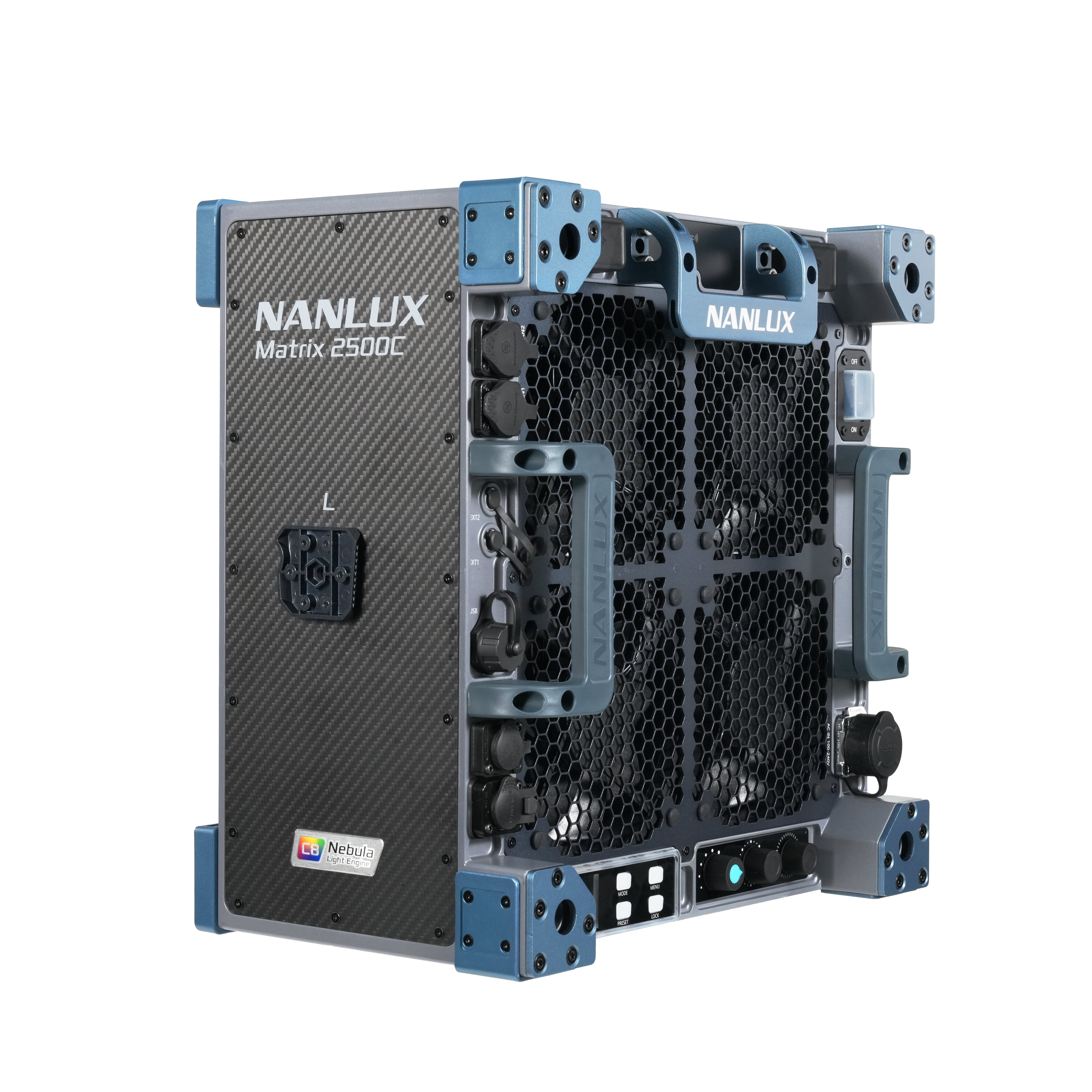 Диодно осветление с 4 глави NANLUX Matrix 2500C Full color с транспортен куфар