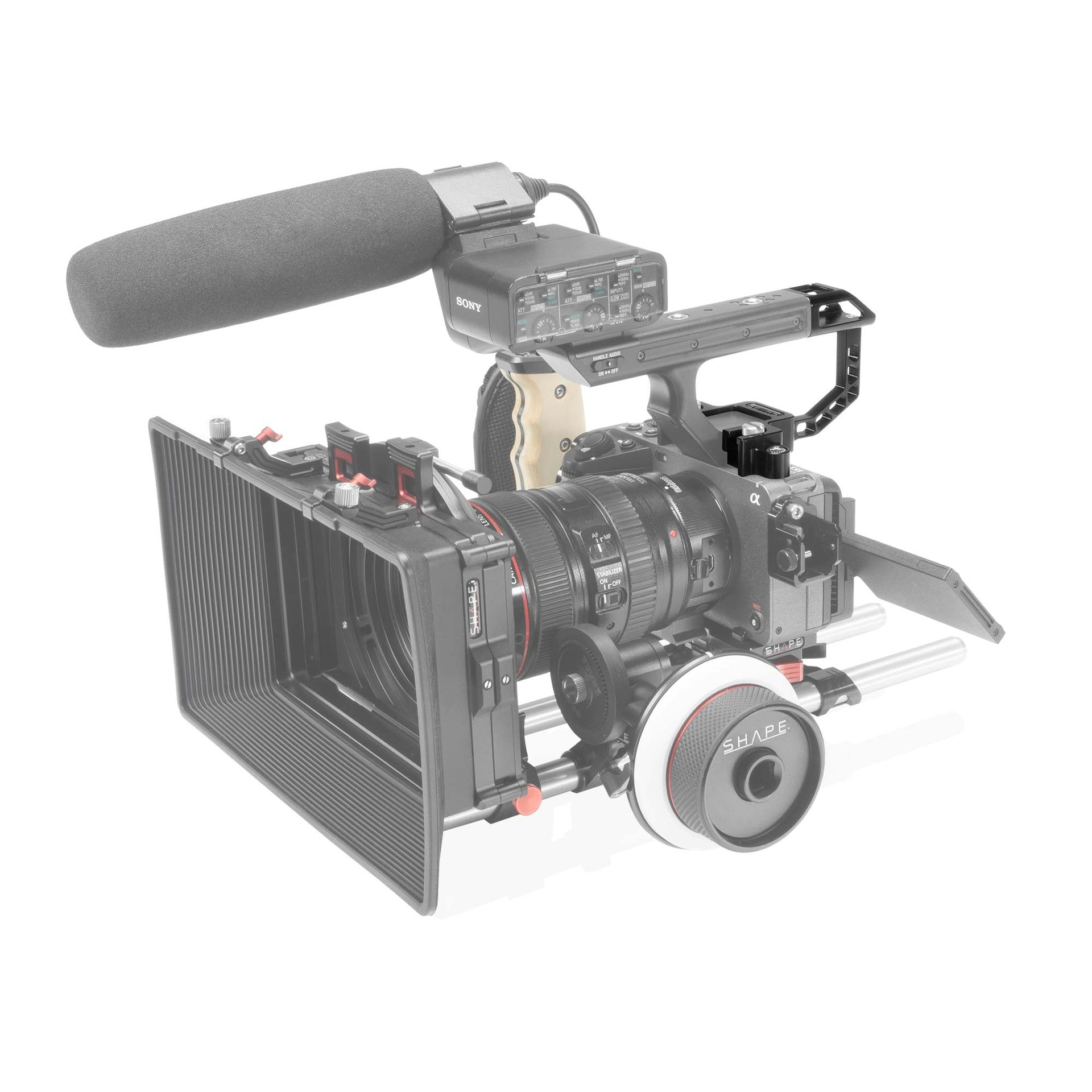 Shape удължение за аудио грип на Sony FX3 и FX30 - шумоизолиращо