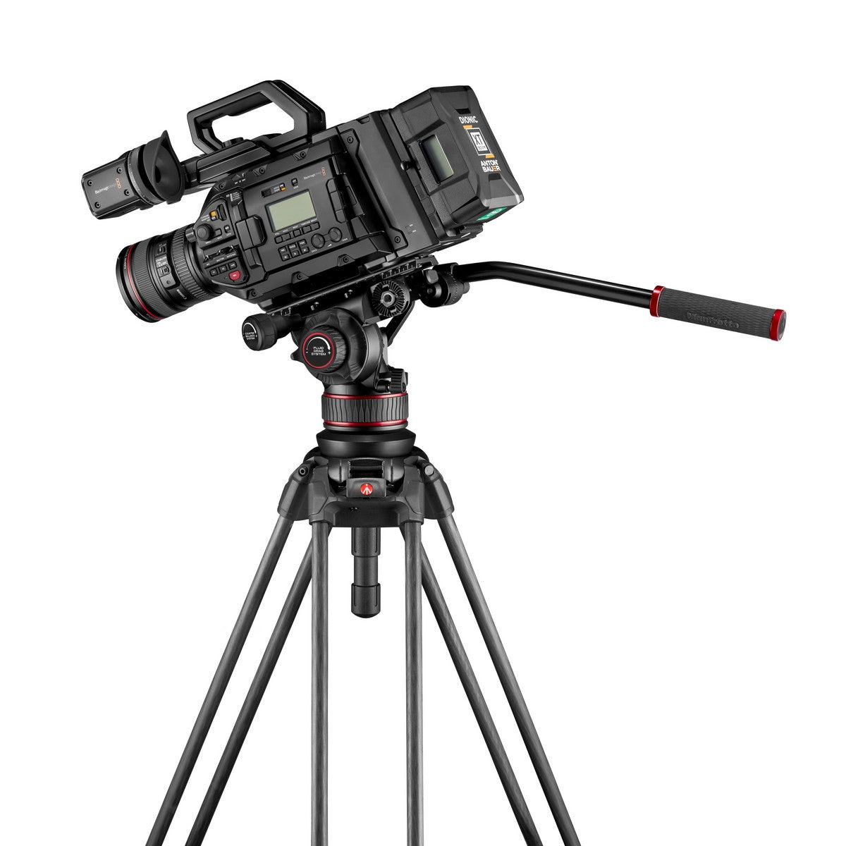 Видео статив кит Manfrotto Nitrotech 612 FAST с двойни бързо разпъващи карбонови крака 645 - среден паяк - 5г. гаранция