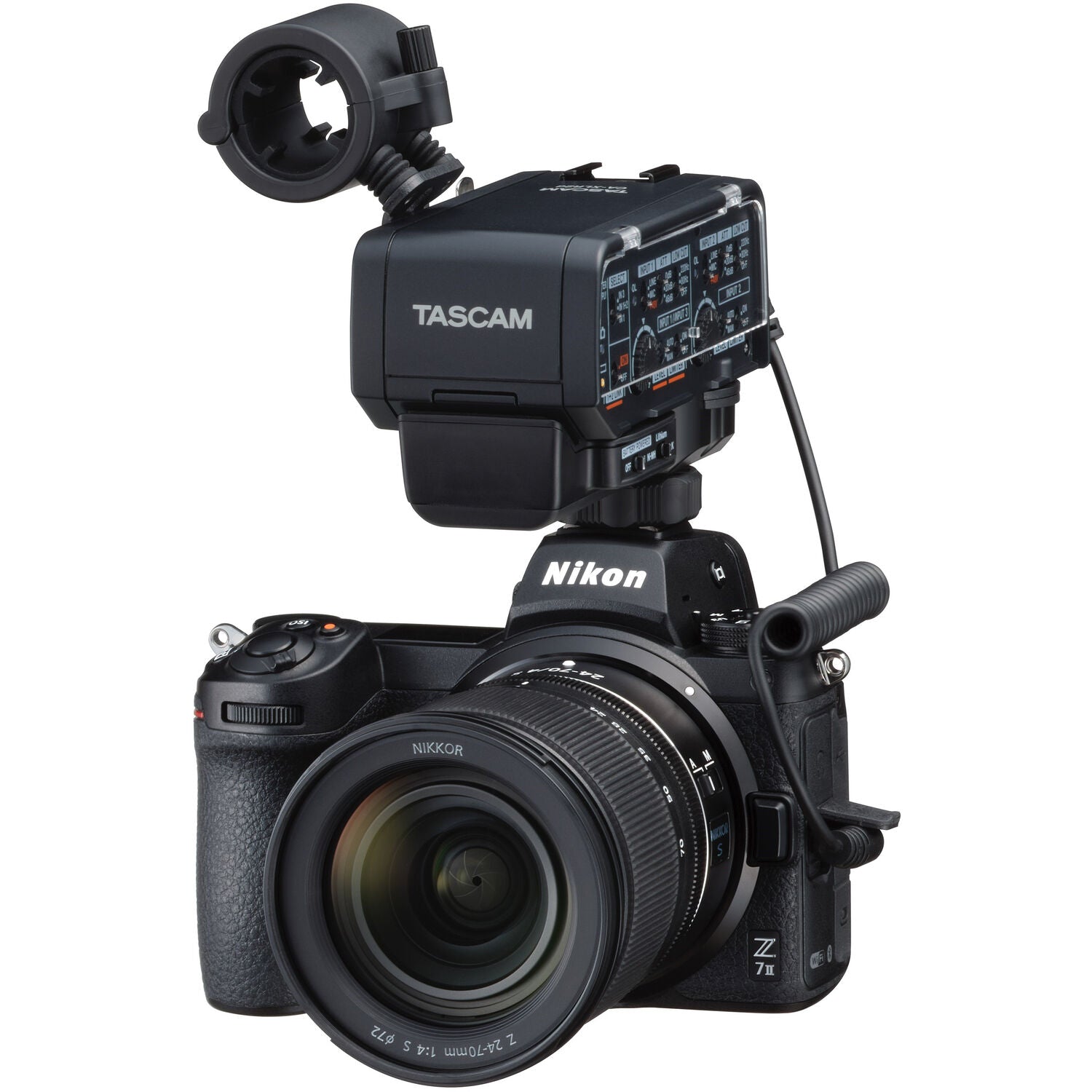 Аудио XLR адаптер Tascam CA-XLR2d - с 3.5mm и cold-shoe краче