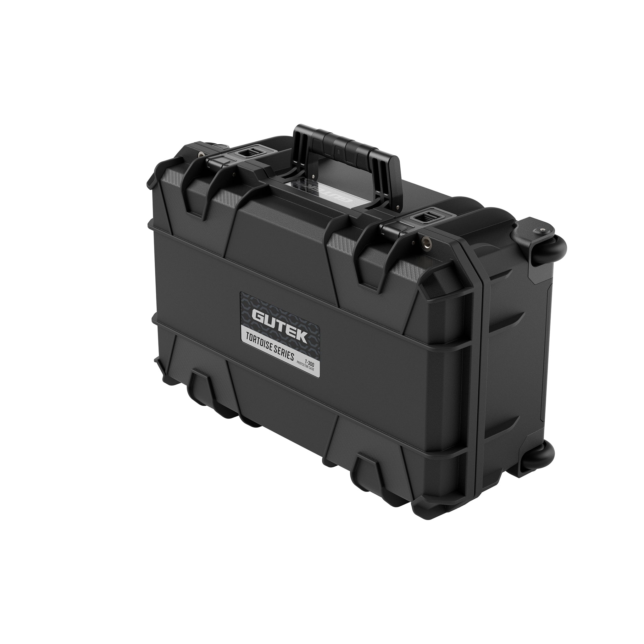 Твърд куфар с колелца GUTEK Tortoise T-300 Black - IP67