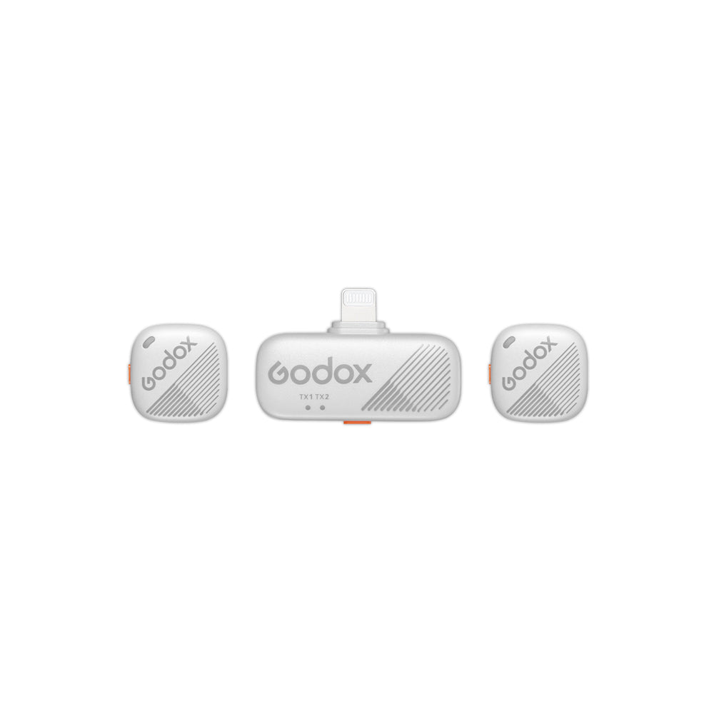 Godox Cube-SL Kit2 2.4GHz безжична микрофонна система (White)