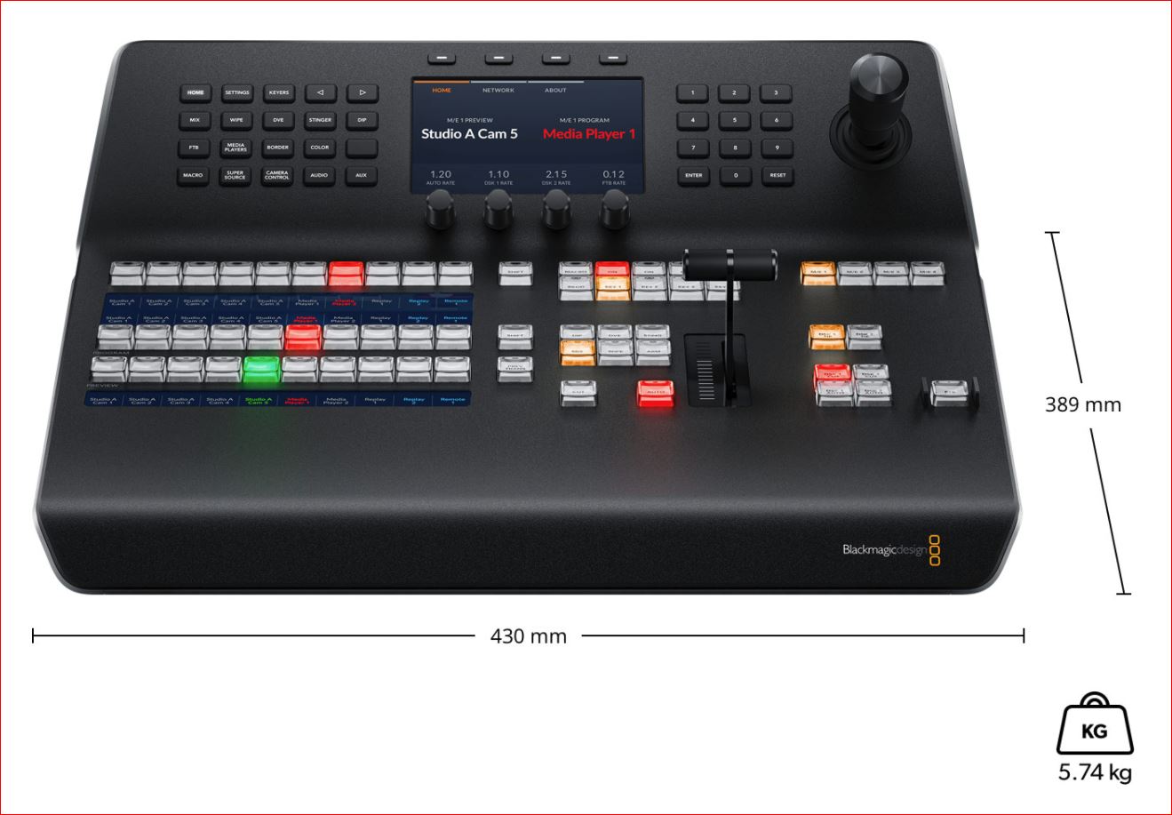 Blackmagic Design ATEM 1 M/E Advanced Panel 10 - контролен панел за видео смесител