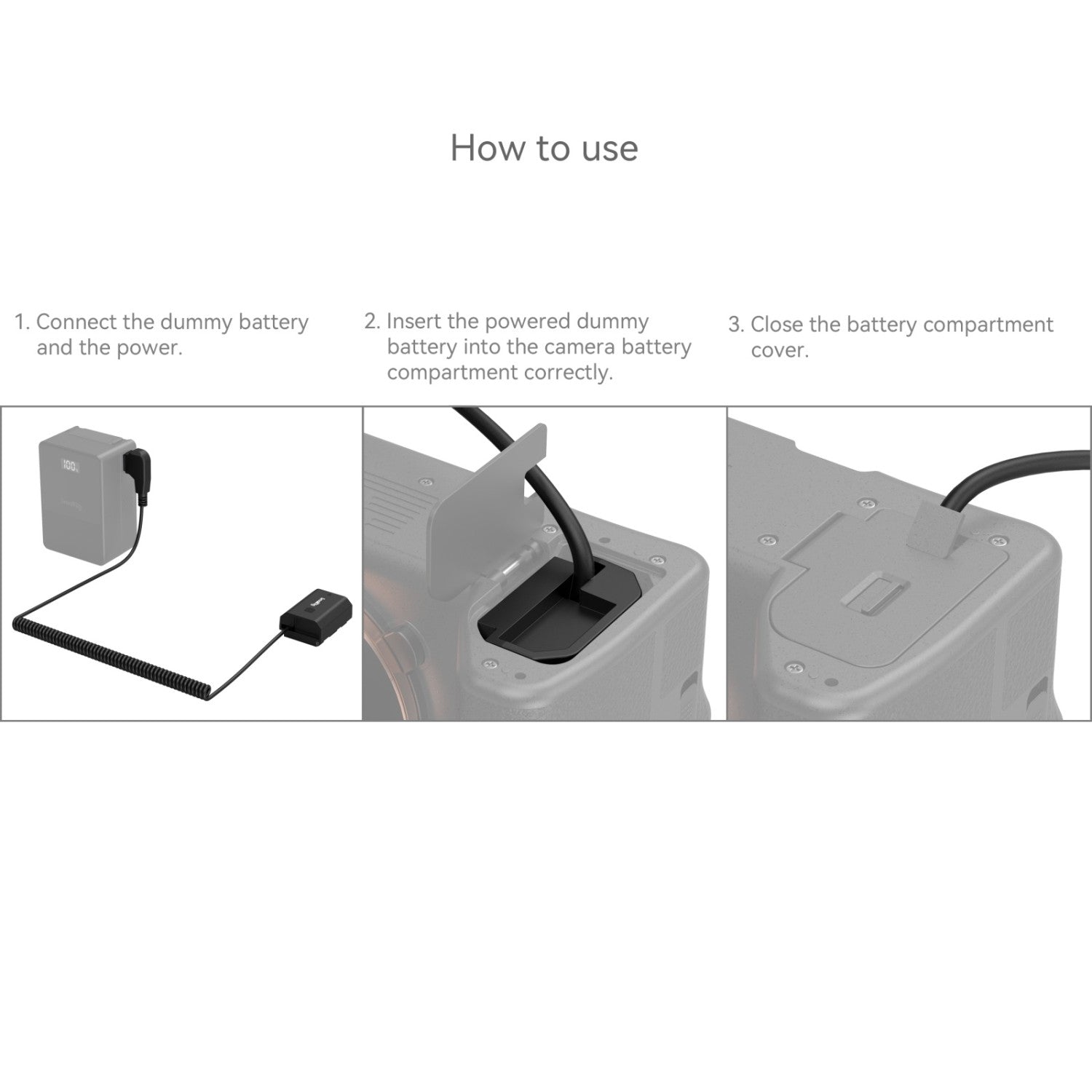 Захранващ кабел SmallRig D-tap към дъми батерия NP-FZ100 4253B