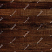 Dark Rustic Wood Horizontal Plank Mat Floor - 3.00m x 1.50m
