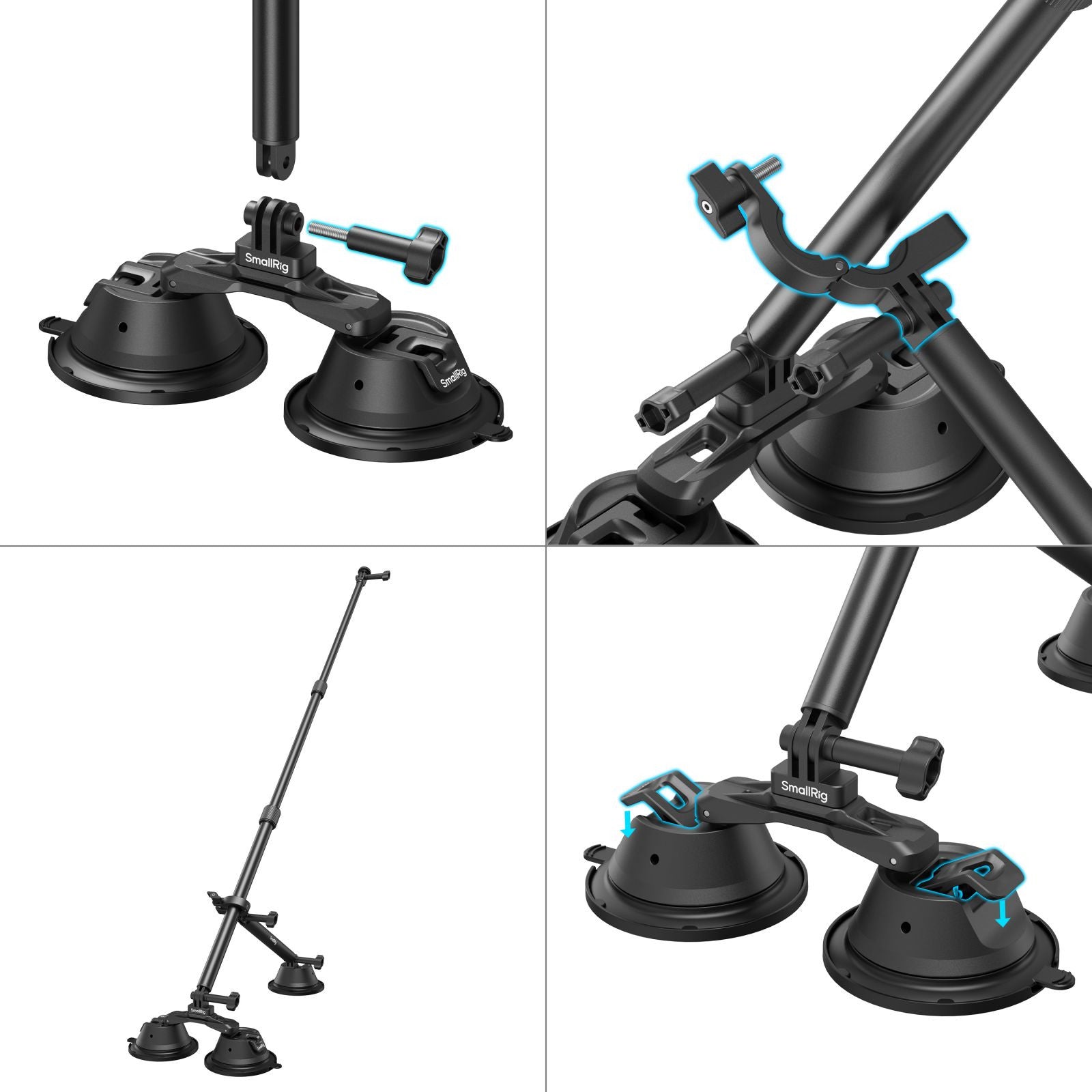 SmallRig комплект за монтаж на камера с вакуум за панорамно снимане 4380