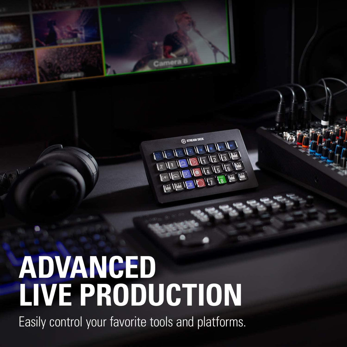 Elgato Stream Deck controller, 32 LCD buttons, black