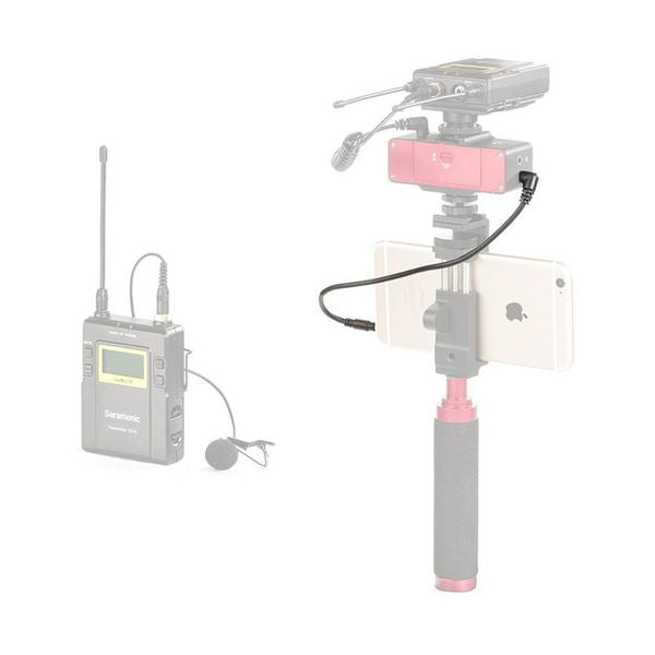 Аудио кабел Saramonic SR-PMC1 3.5 TRS (мъжки със заключване) към 3.5mm TRRS(мъжки) 25-38cm