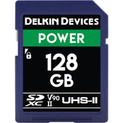 SD Delkin Power 2000X UHS-II U3 (V90) R300/W250 128GB