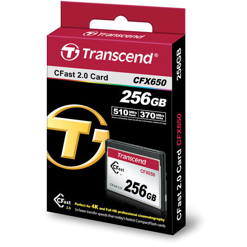 Transcend CFast 2.0 CFX650 - 256GB