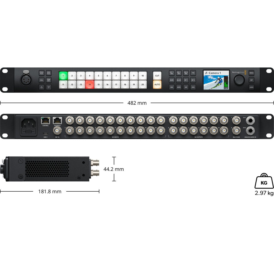 Blackmagic Design ATEM 2 M/E Constellation HD - десктоп смесител за видео сигнал
