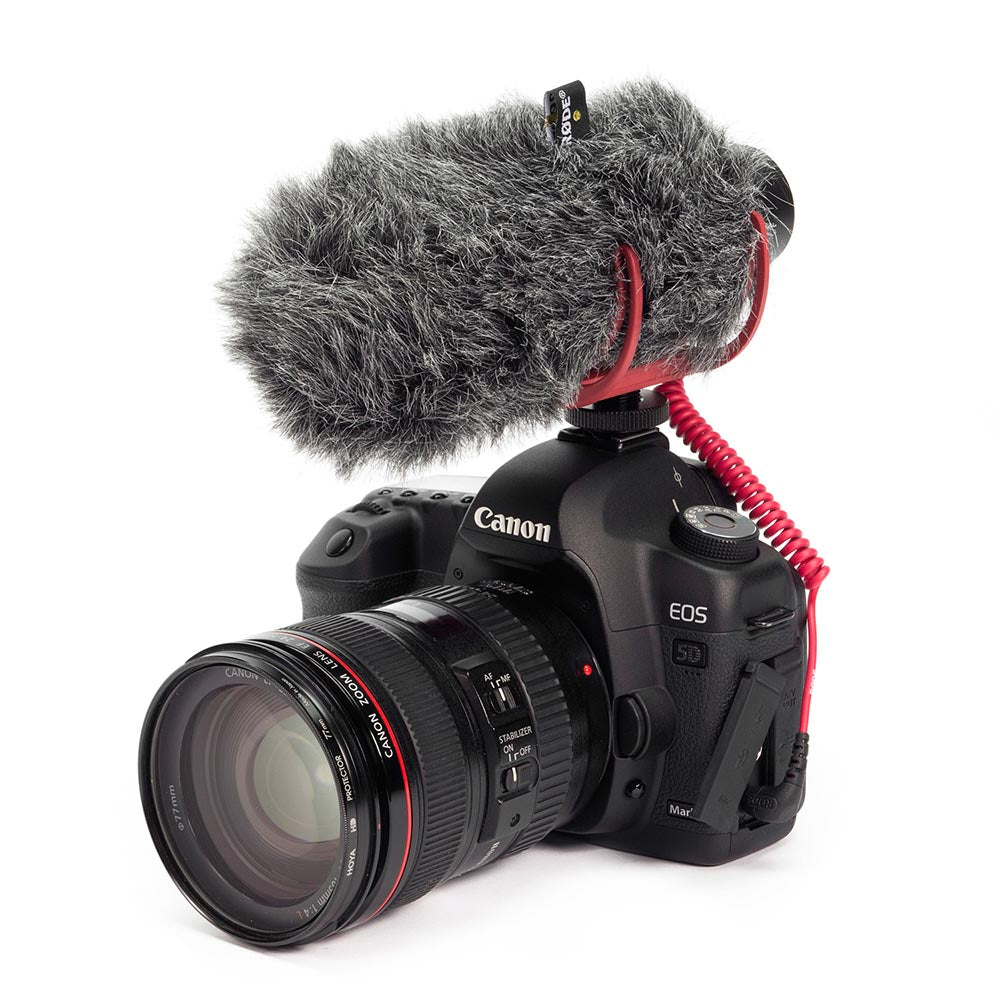 Микрофон Rode Videomic GO за монтаж на камера - спрян