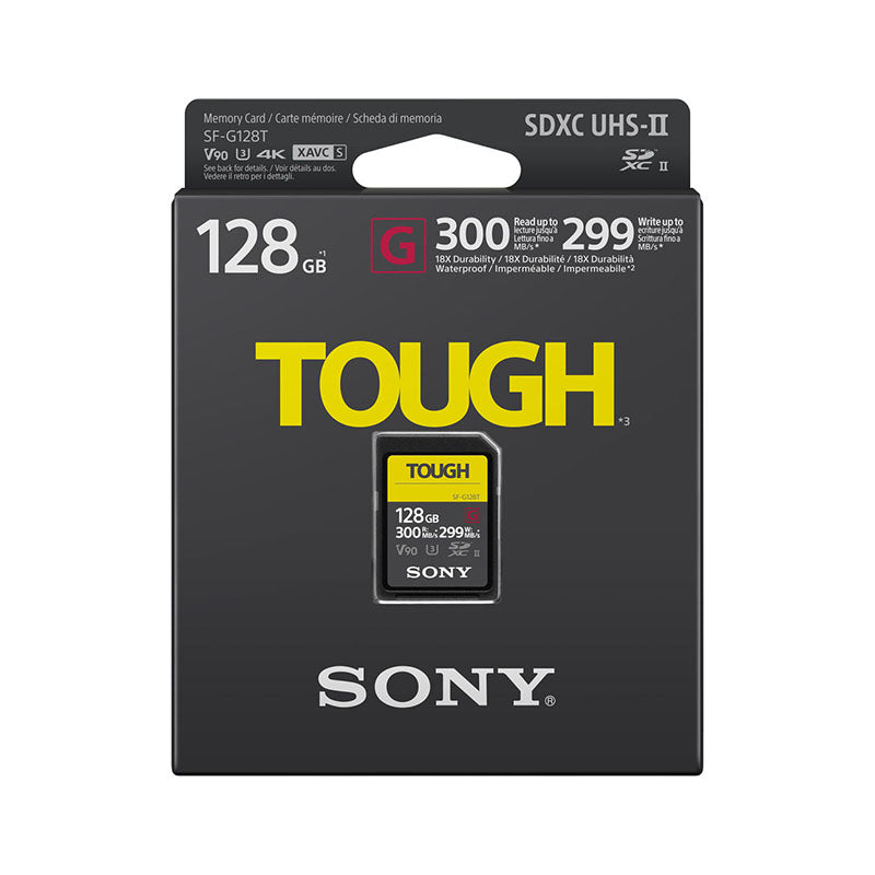 SD карта памет Sony Tough 128GB UHS-II SF-G128T (R:300 W:299)