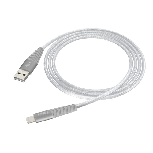 Joby Charge and Sync Lightning Cable 1.2m Silver - MFi Certified