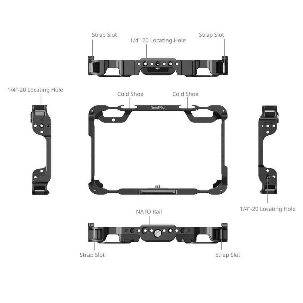 SmallRig Комплект Клетка за Монитор за Atomos Shinobi II