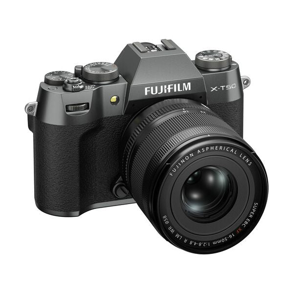 FUJIFILM X-T50 Mirrorless Ca/2.8-4.8 Lens mera with XF 16-50mm Charcoal Silver