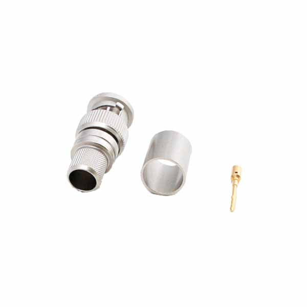 BNC male connector - 4K (UHD-2 / 8K) Percon 5183-HDTV/SILVER+