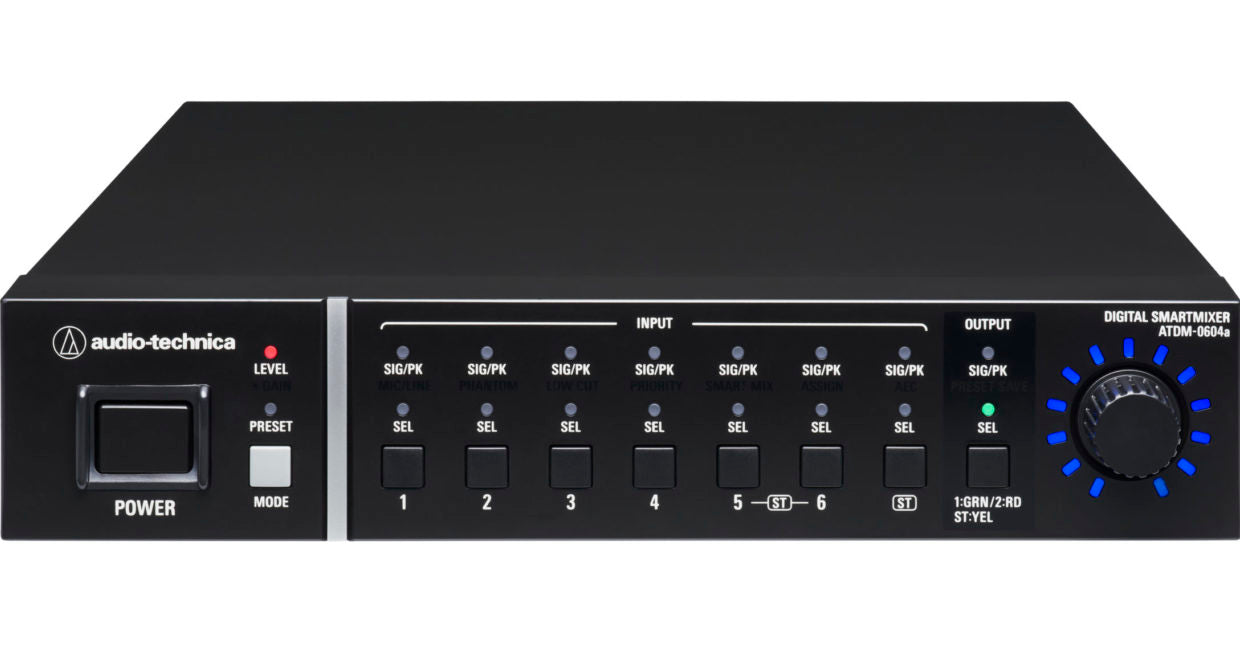 Audio-Technica ATDM-0604aEU Digital Smartmixer - 6 input, 4 output (EU)
