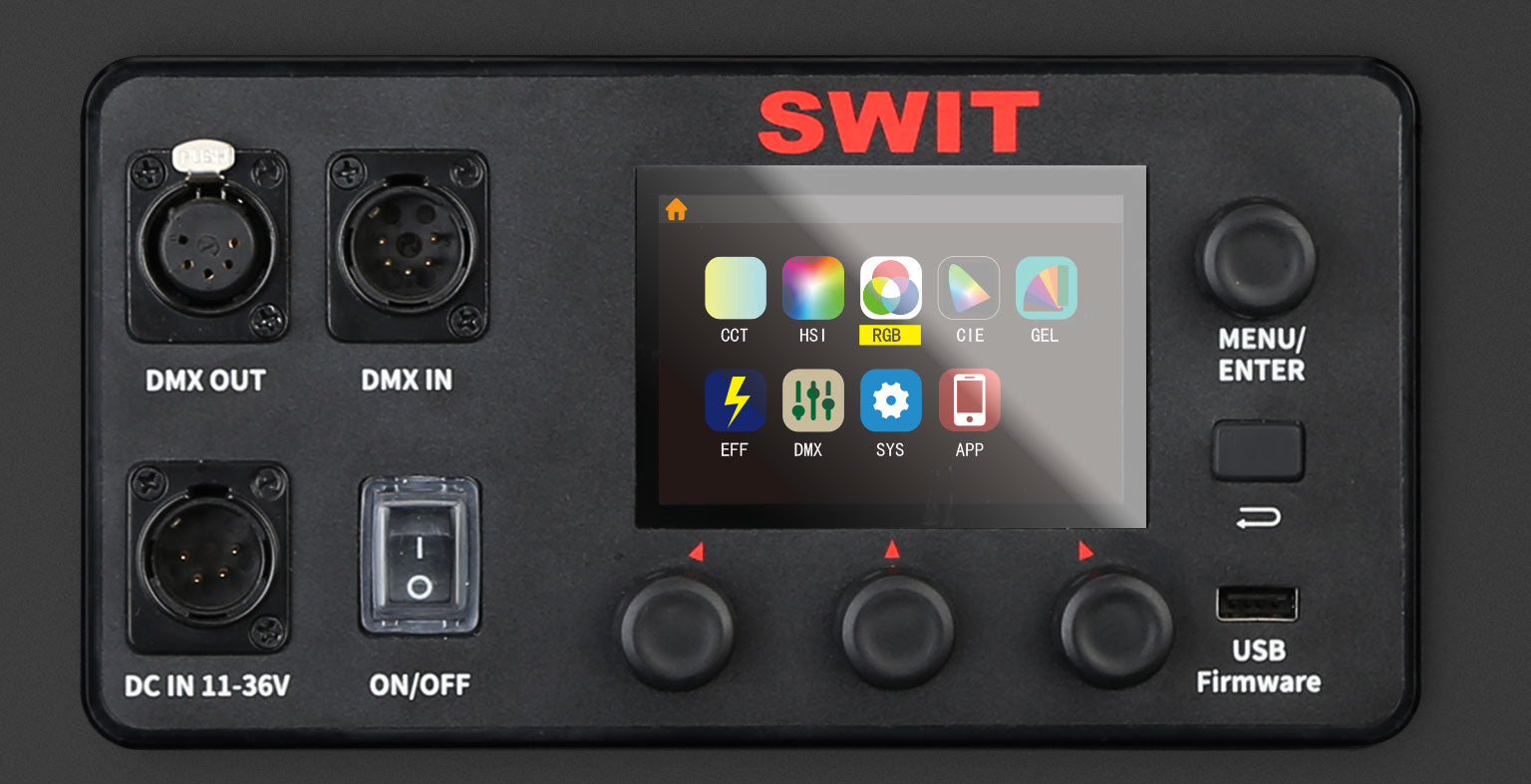 Диоден панел SWIT 100W VANGO-100L 8:1 RGBW Panel Light, 2.1cm ultra slim, V-Mount, DMX and APP