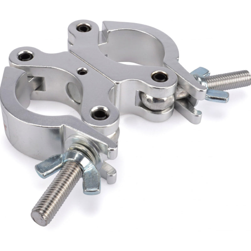 Riggatec double clamp, silver, up to 200 kg, 48 - 51 mm pipe