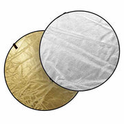 Collapsible Reflector 2 in 1 - 81 cm, silver/gold