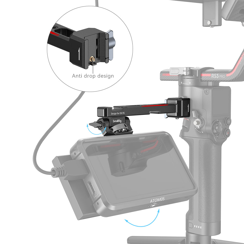 Държач за монитор с NATO клампа за DJI RS 2/RSC 2 от SmallRig