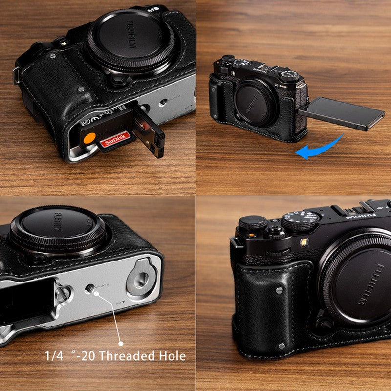 SmallRig Комплект Кожен Калъф за FUJIFILM X-M5 (Черен)