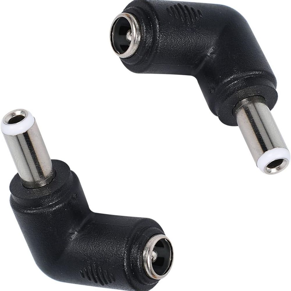 90 Градусов DC 5.5x2.5mm към 5.5x2.1mm Мъжки към Женски Адаптер