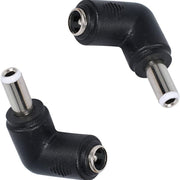 90 Градусов DC 5.5x2.5mm към 5.5x2.1mm Мъжки към Женски Адаптер