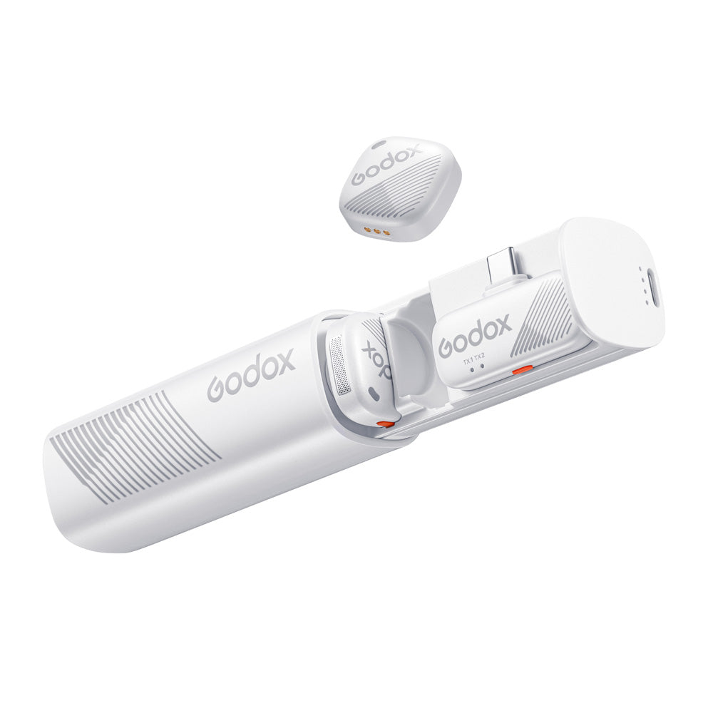 Godox Cube-SC Kit2 2.4GHz безжична микрофонна система (White)