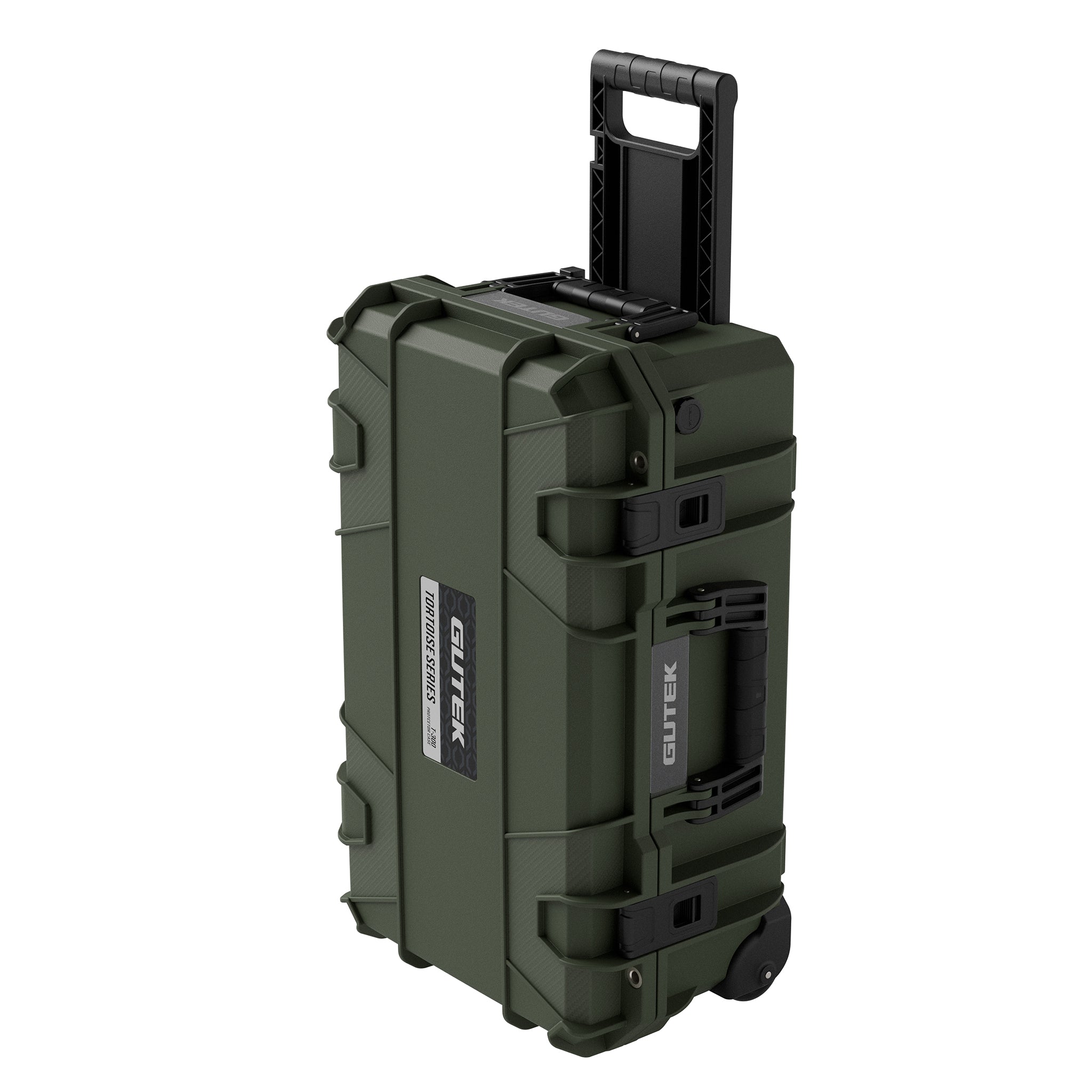 Твърд куфар с колелца GUTEK Tortoise T-300 Olive Drab Green - IP67