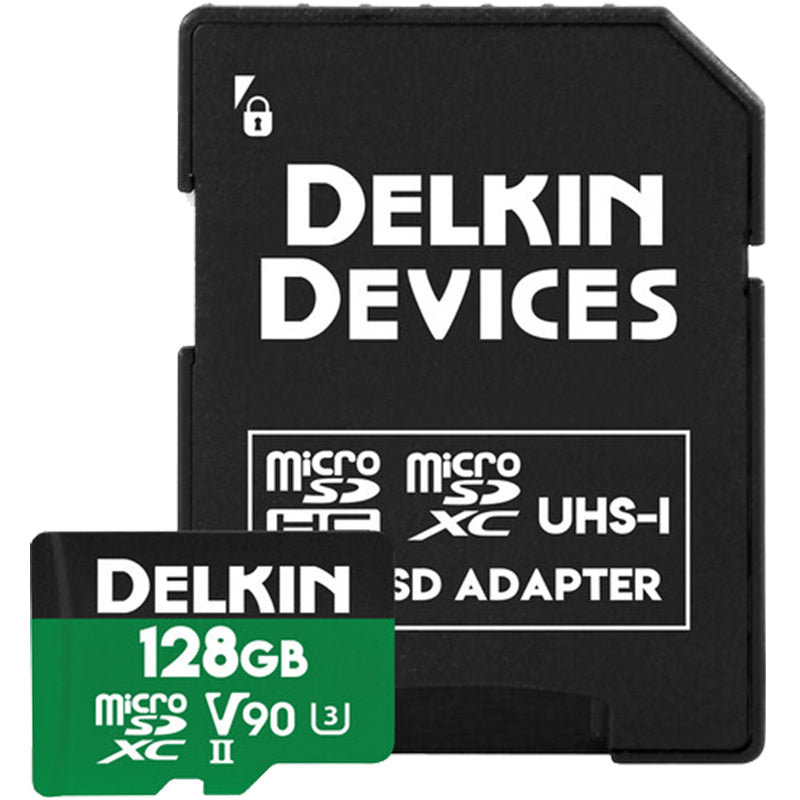 Карта памет Delkin microSD Power 2000x UHS-II (V90) R300/W250 128GB