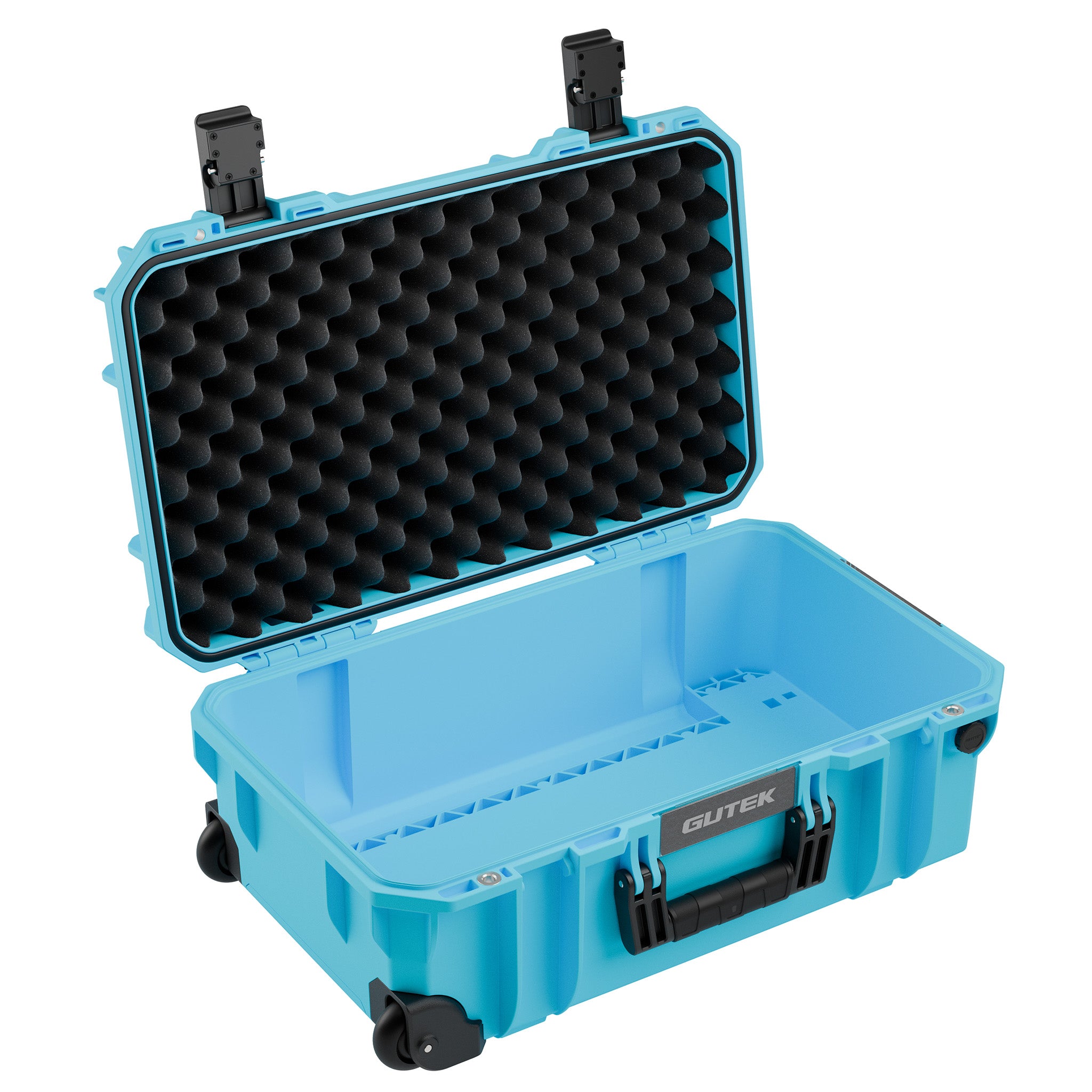 Твърд куфар с колелца GUTEK Tortoise T-300 Azure Blue - IP67